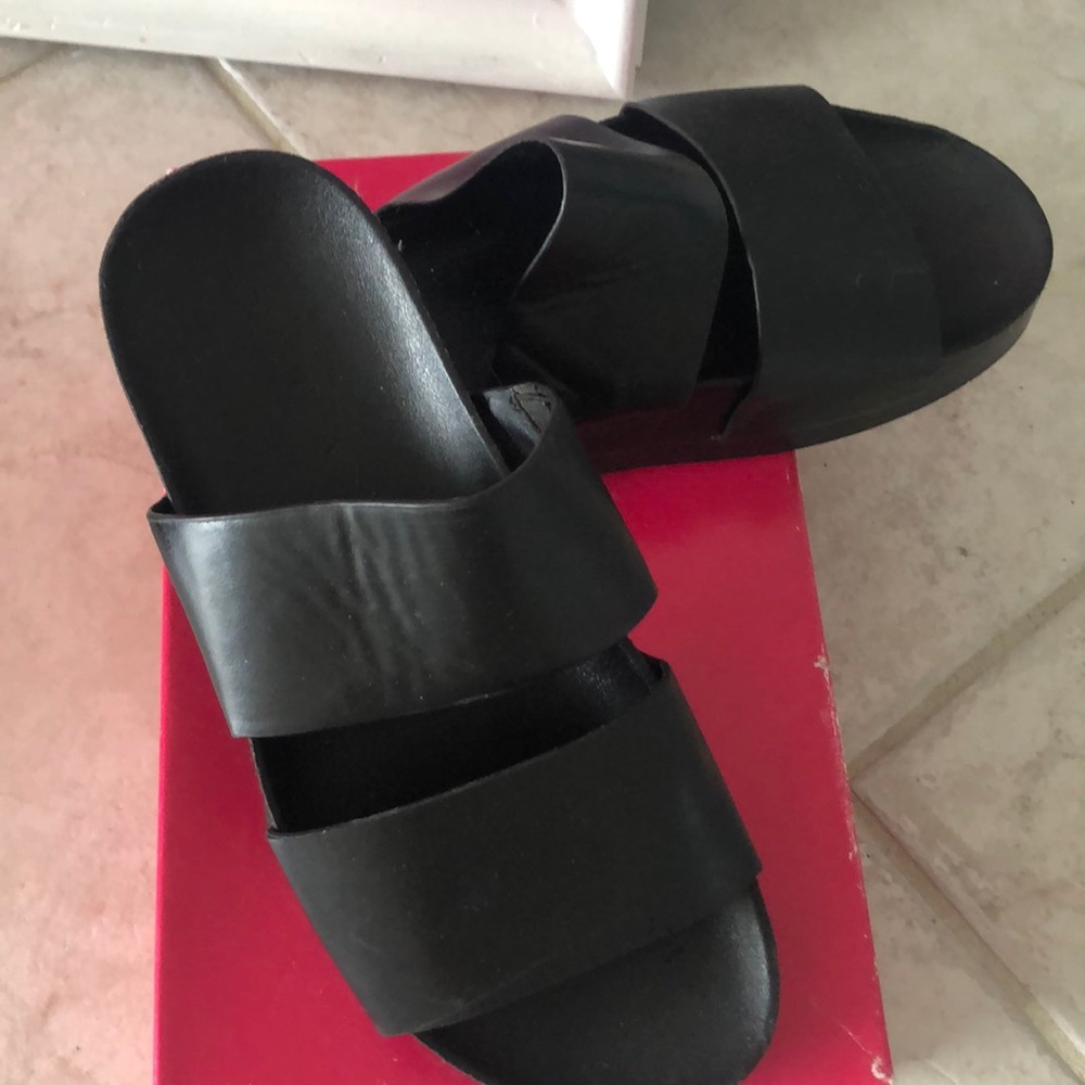 Zara platform black sandal